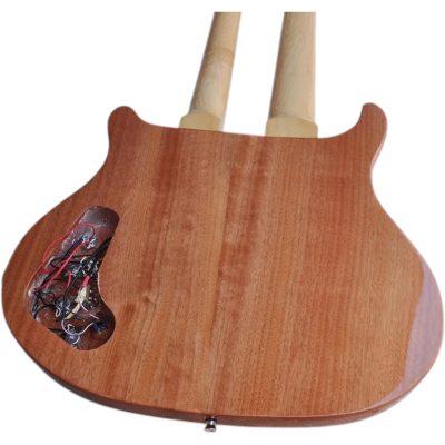 Custom Monarch 6 String Guitar 5 String Bass Natural Gloss Double Neck - Image 5