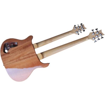 Custom Monarch 6 String Guitar 5 String Bass Natural Gloss Double Neck - Image 7