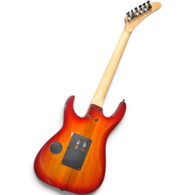 Custom Obsidian George Lynch Trans Sunburst Tiger Graphics 6 String Electric Guitar Floyd Rose Tremolo - Image 3