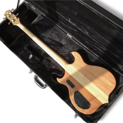 Custom Cylinder Mark King Natural Burl Maple 4 String Bass - Image 7