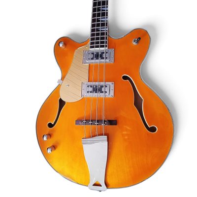 Custom Sovereign Orange Fhole 4 String Bass