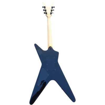 Custom Tempest Black Blood Red Lightning Bolts Flying V Floyd Rose Tremolo Dimebag Guitar - Image 3