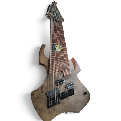 Custom Norturne Natural Birdseye 12 String Guitar 6 String Bass 18 String