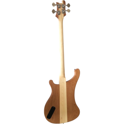 Custom Nova Lemmy Kilmister 4004 Alder Wood Natural Hand Carved Oak Leaf 4 String Bass - Image 2