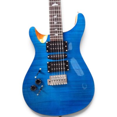 Custom Monarch Santana Whale Blue Flamed Maple Top Finish Electric Guitar