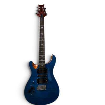 Custom Monarch Santana Whale Blue Flamed Maple Top Finish Electric Guitar - Image 3