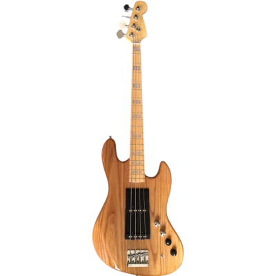 Custom Regent Natural Finish Marcus Miller 5 String Jazz Bass Ebony Finger Ramp - Image 2