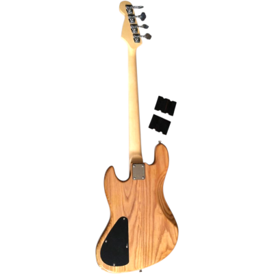 Custom Regent Natural Finish Marcus Miller 5 String Jazz Bass Ebony Finger Ramp - Image 3