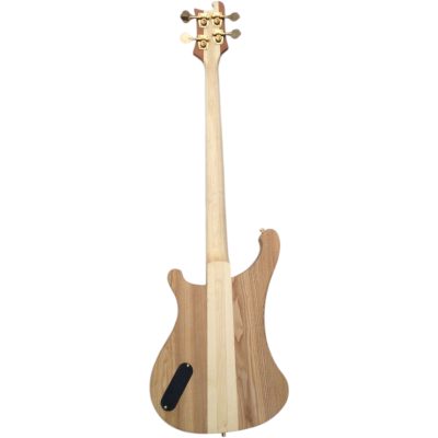 Custom Nova Lemmy Kilmister 4004 Natural Hand Carved Oak Leaf 4 String Bass - Image 5