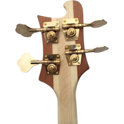 Custom Nova Lemmy Kilmister 4004 Natural Hand Carved Oak Leaf 4 String Bass - Image 7