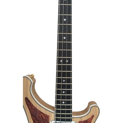 Custom Nova Lemmy Kilmister 4004 Natural Hand Carved Oak Leaf 4 String Bass - Image 9