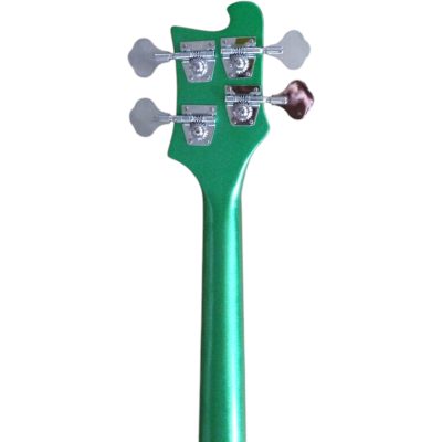 Custom Nova 4003 Metallic Green 4 String Bass Cross Inlays - Image 3
