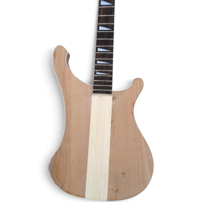 Custom Nova DIY Unfinished 4003 4 String Bass Neck Through Body Jack Output Mono And Stereo