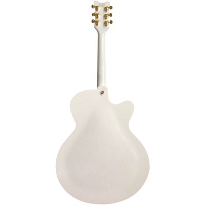Custom Sovereign 6120 Falcon White Finish Jazz Guitar Left Handed Bigsby Tremolo - Image 5