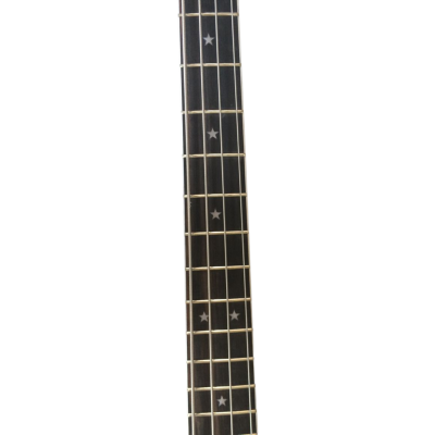 Custom Nova Lemmy Kilmister 4004 Alder Wood Natural Hand Carved Oak Leaf 4 String Bass - Image 4