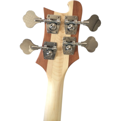 Custom Nova Lemmy Kilmister 4004 Alder Wood Natural Hand Carved Oak Leaf 4 String Bass - Image 7