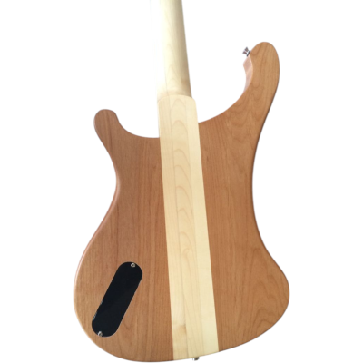 Custom Nova Lemmy Kilmister 4004 Alder Wood Natural Hand Carved Oak Leaf 4 String Bass - Image 8