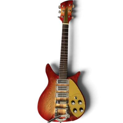 Custom Nova Fireglo 325C64 21 Inch Scale Length Bigsby Guitar - Image 8
