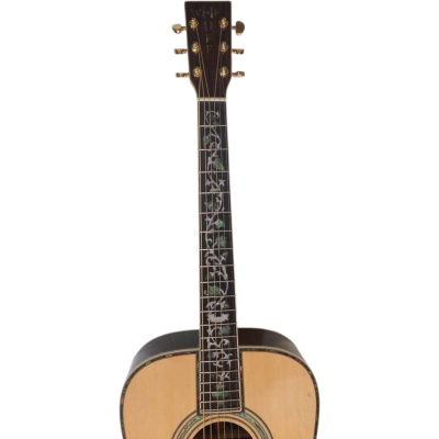 Custom Vertex D45S 1833 Natural Finish Solid Spruce Top Acoustic Electric Guitar Fishman Pickups - Image 4