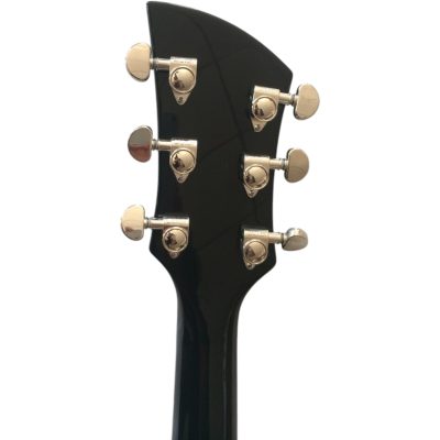 Custom Nova Jetglo Black 325 Lennon 6 String Guitar Bigsby Tremolo - Image 4