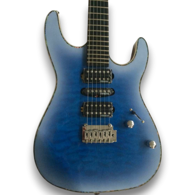 Custom Magnitude Standard Guthrie Faded Trans Whale Blue Burst Electric Guitar