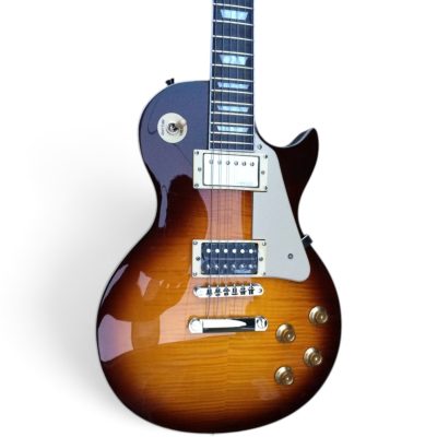 Custom Crown Jimmy Page Tobacco Sunburst Flamed Maple Top Electric Guitar