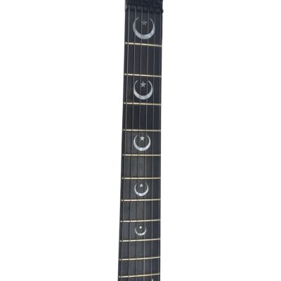 Custom Obsidian Kirk Hammett KH2 Ouija Board Black Good Bye Graphics Guitar - Image 4