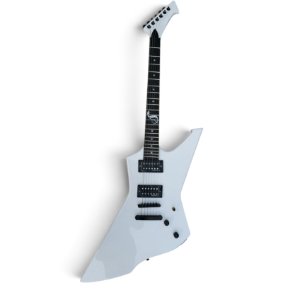 Custom Obsidian James Hetfield Snakebyte Snow White Electric Guitar - Image 5