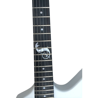Custom Obsidian James Hetfield Snakebyte Snow White Electric Guitar - Image 6