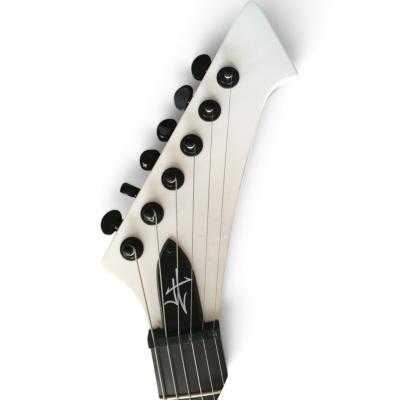 Custom Obsidian James Hetfield Snakebyte Snow White Electric Guitar - Image 9