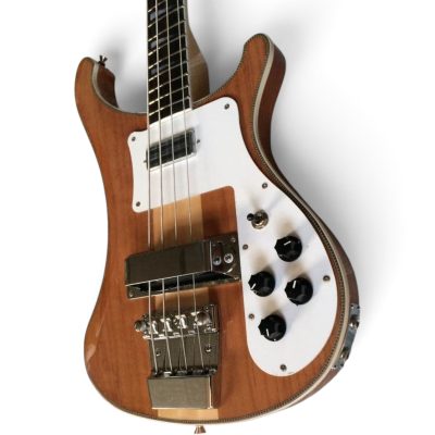 Custom Nova 4003 Alder Wood Naturalglo 4 String Bass Neck Through Body Checkerboard Bindings - Image 3