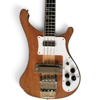 Custom Nova 4003 Alder Wood Naturalglo 4 String Bass Neck Through Body Checkerboard Bindings