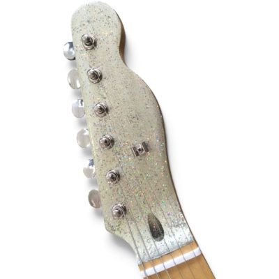 Custom Regent Silver Dust Sparkle Checkerboard Bindings Electric Guitar - Image 8