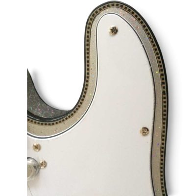 Custom Regent Silver Dust Sparkle Checkerboard Bindings Electric Guitar - Image 10