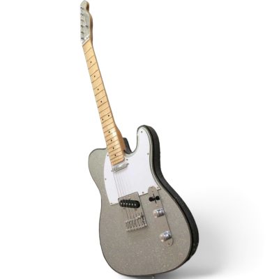 Custom Regent Silver Dust Sparkle Checkerboard Bindings Electric Guitar - Image 3