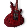 Custom Obsidian Flame Burner Red 460 LED Fretboard Guitar