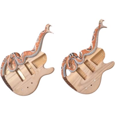 Custom Dynasty Cobra Carve Engraved Body 4 String Bass Hand Painted Finish - Image 10