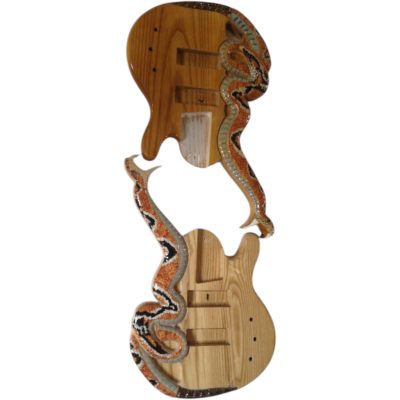 Custom Dynasty Cobra Carve Engraved Body 4 String Bass Hand Painted Finish - Image 7