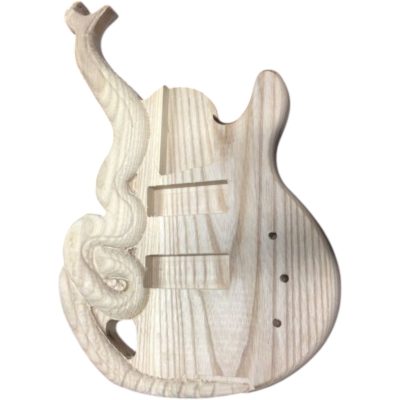 Custom Dynasty Cobra Carve Engraved Body 4 String Bass Hand Painted Finish - Image 12