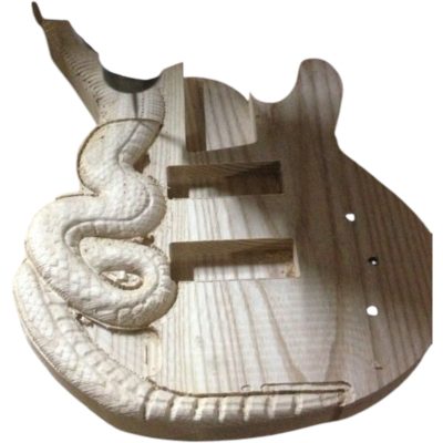 Custom Dynasty Cobra Carve Engraved Body 4 String Bass Hand Painted Finish - Image 8
