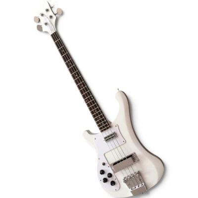 Custom Nova 4003 White 4 String Bass Left Handed - Image 6