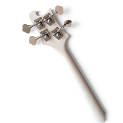 Custom Nova 4003 White 4 String Bass Left Handed - Image 5
