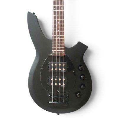 Custom Aether Bongo Black 4 String Bass Active Pickups