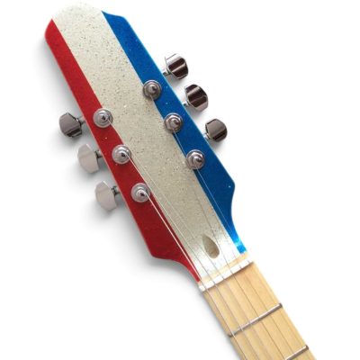 Custom Regent Buck Owens Red Blue Silver Sparkle Electric Guitar - Image 5