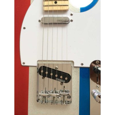 Custom Regent Buck Owens Red Blue Silver Sparkle Electric Guitar - Image 7