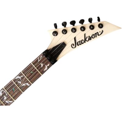 Custom Race Randy Flying V Snow White With Black Bevels RR24 Guitar Floyd Rose Tremolo Active Pickups - Image 3