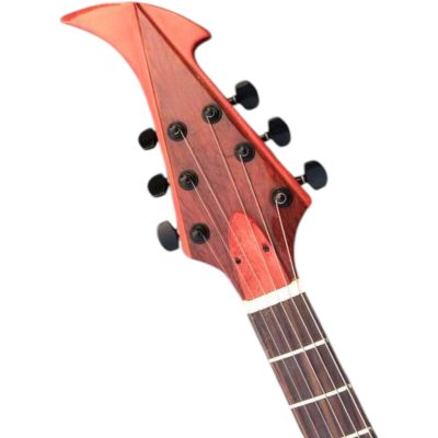 Custom Garnet James Hetfield Sun Inlay 6 String Electric Guitar Left Handed - Image 4