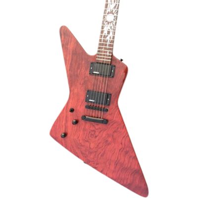 Custom Garnet James Hetfield Sun Inlay 6 String Electric Guitar Left Handed