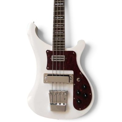 Custom Nova 4003 White 4 String Bass Cross Inlays
