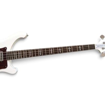 Custom Nova 4003 White 4 String Bass Cross Inlays - Image 4